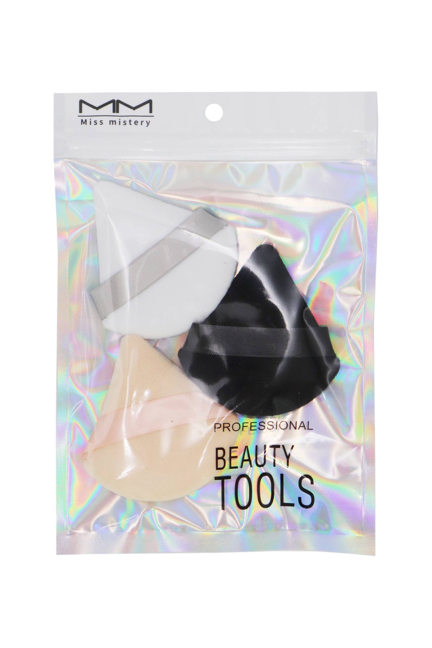 Velvety Triangle Makeup Powder Puff - 3 pc/bag