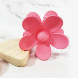 Matte Color Daisy Flower Shape Hair Claw Clip