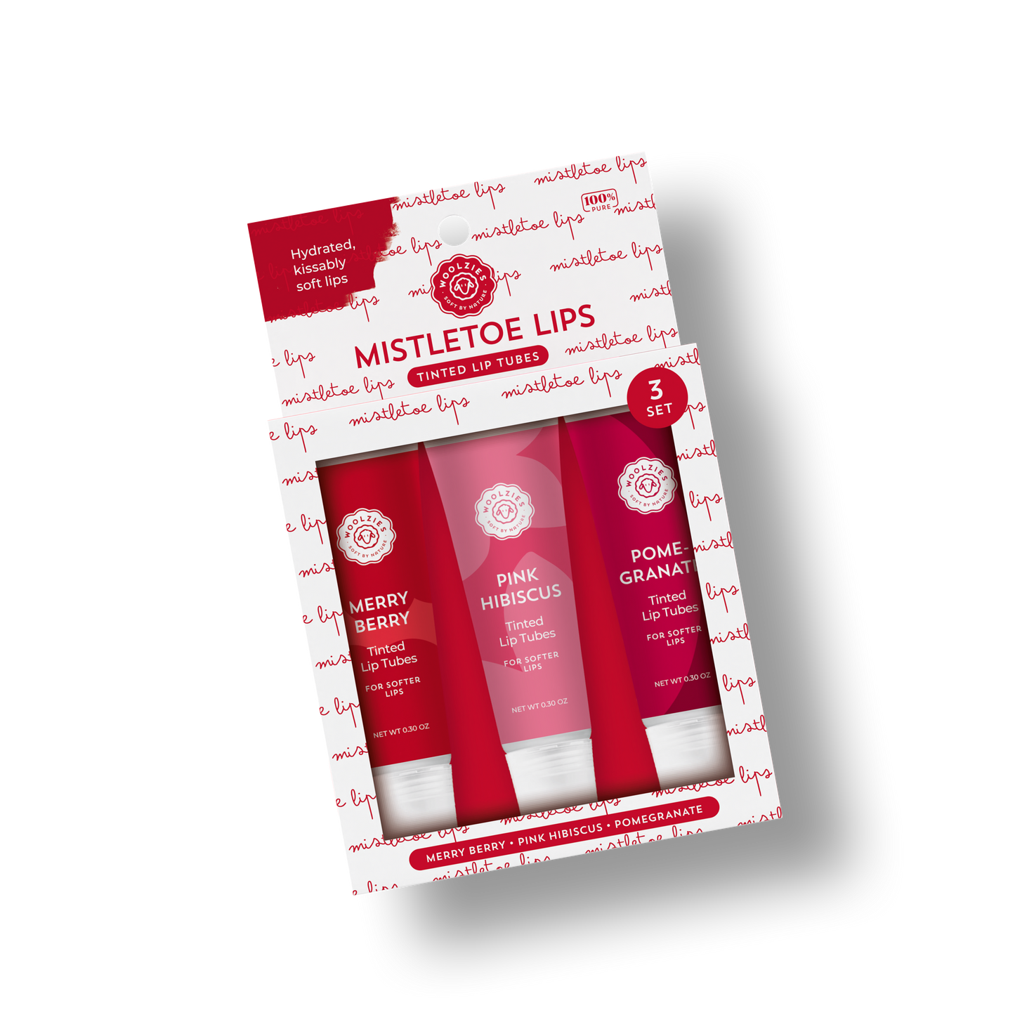 Mistletoe Lips Lip Tube Set Of 3