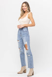 High Rise Vintage Cutout Straight jeans