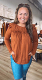 Ruffled up long sleeve top