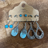 Turquoise earring set