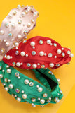 CHRISTMAS RHINESTONE PEARL HEADBAND