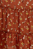 TIERED DRESS W/SMOCKING & LONG SLEEVE