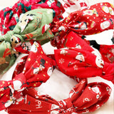 Christmas Theme Bow with Adjustable Wire Headbands