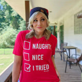 Multiple choice Christmas tee