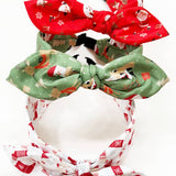 Christmas Theme Bow with Adjustable Wire Headbands