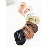 French Design Flat Hair Claw Clips