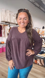 Belly’s babydoll balloon sleeve top