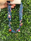 Christmas scarf charm necklaces