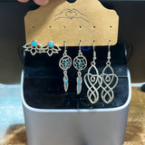 Turquoise earring set