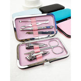 Personal Mani and Pedi Kit care tools with case