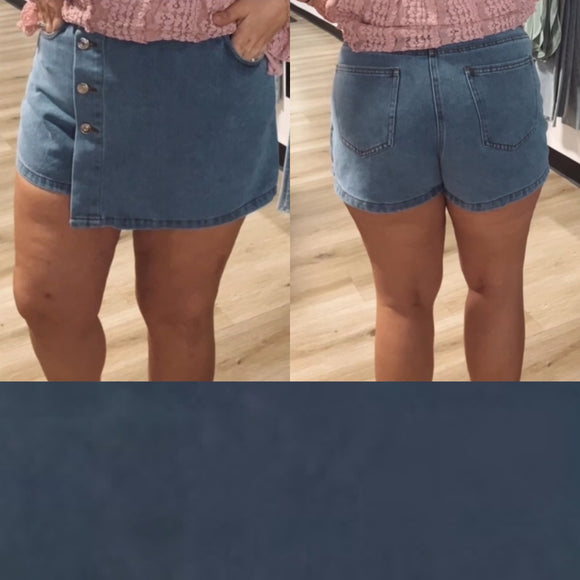 Kenzie’s denim skort