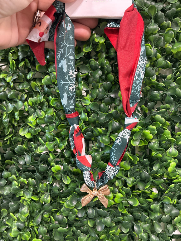 Christmas scarf charm necklaces