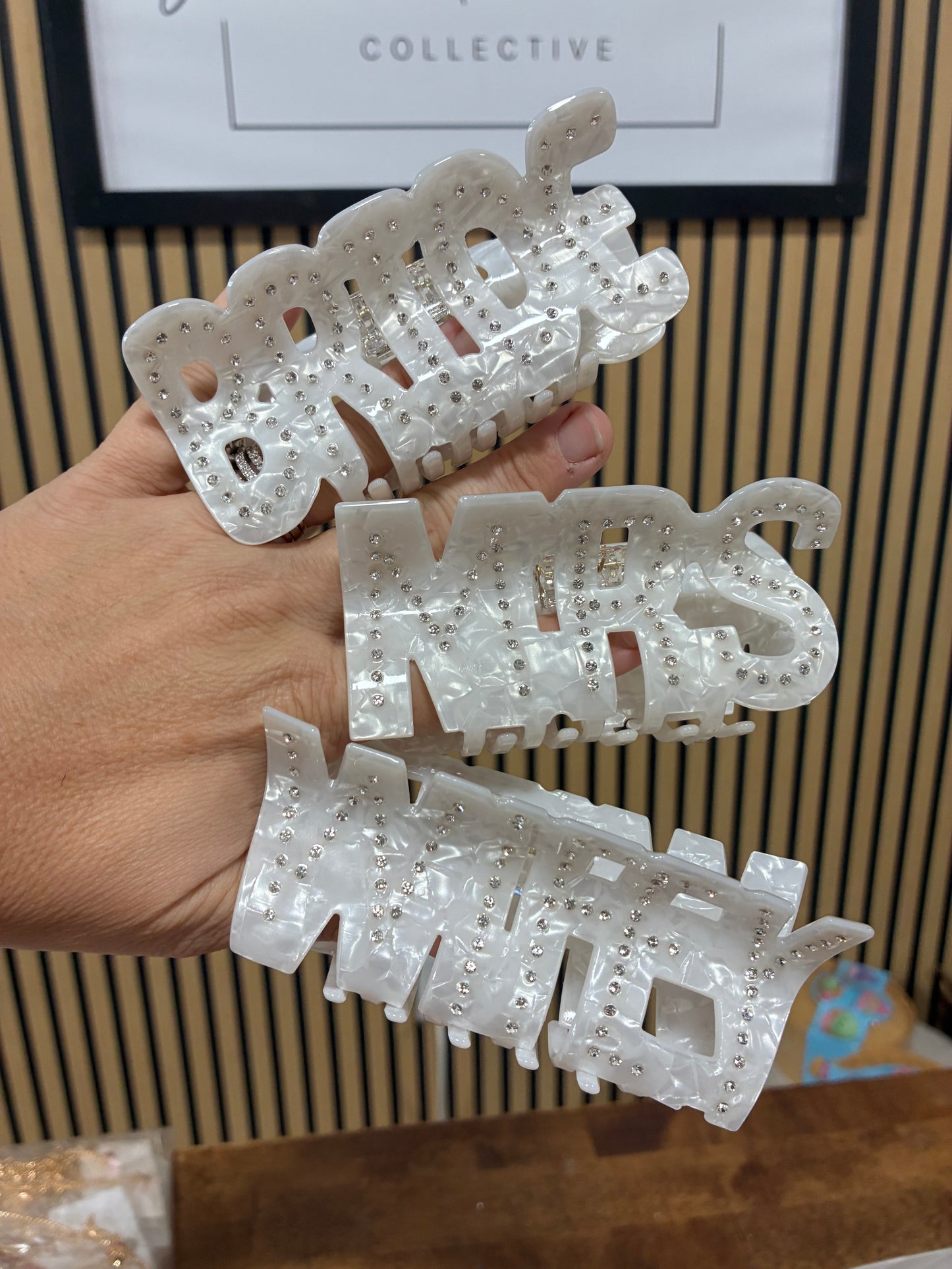 Bride,wifey,Mrs hair clips