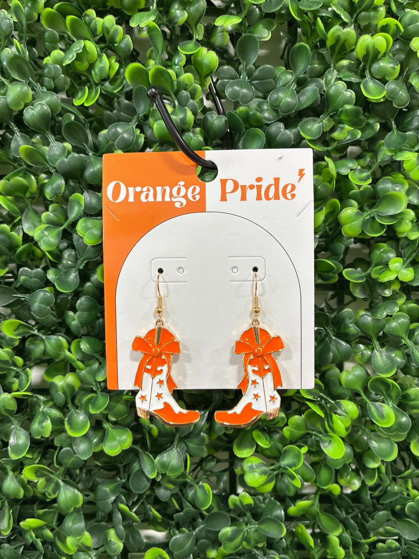 Game Day Cowboy boot dangle earrings