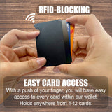 Metal RFID Blocking Wallet With Money Clip