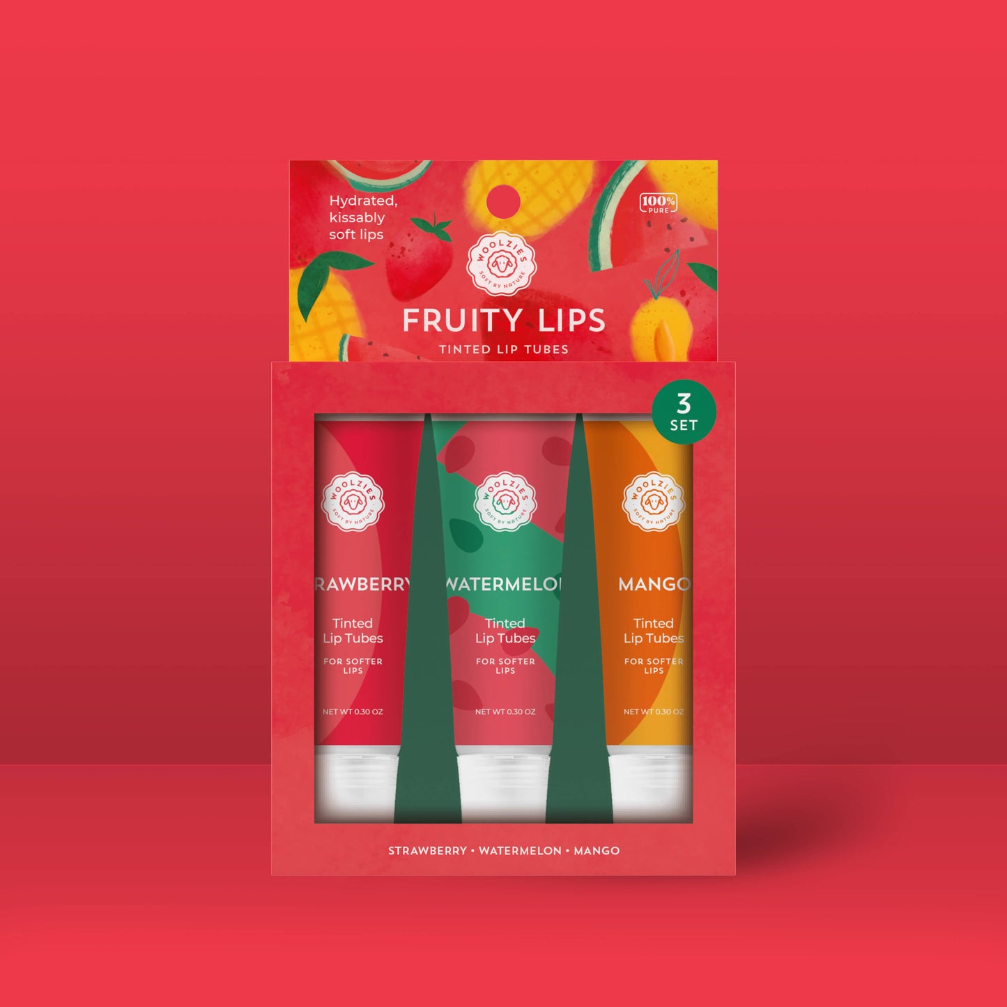 Fruity Lips Tinted Lip Tube Set of 3