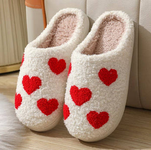 Valentine heart slippers