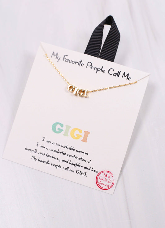Gigi Necklace GOLD: Default