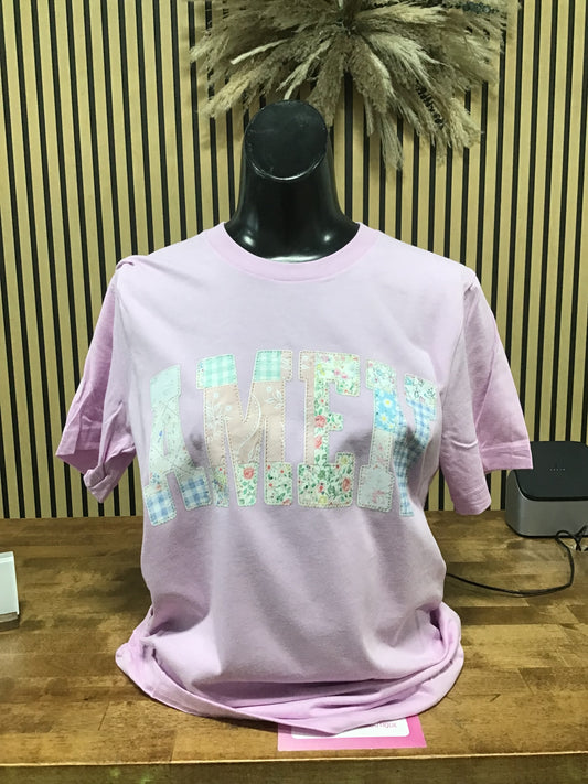 Amen patched tee