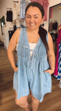 Delaney’s denim romper