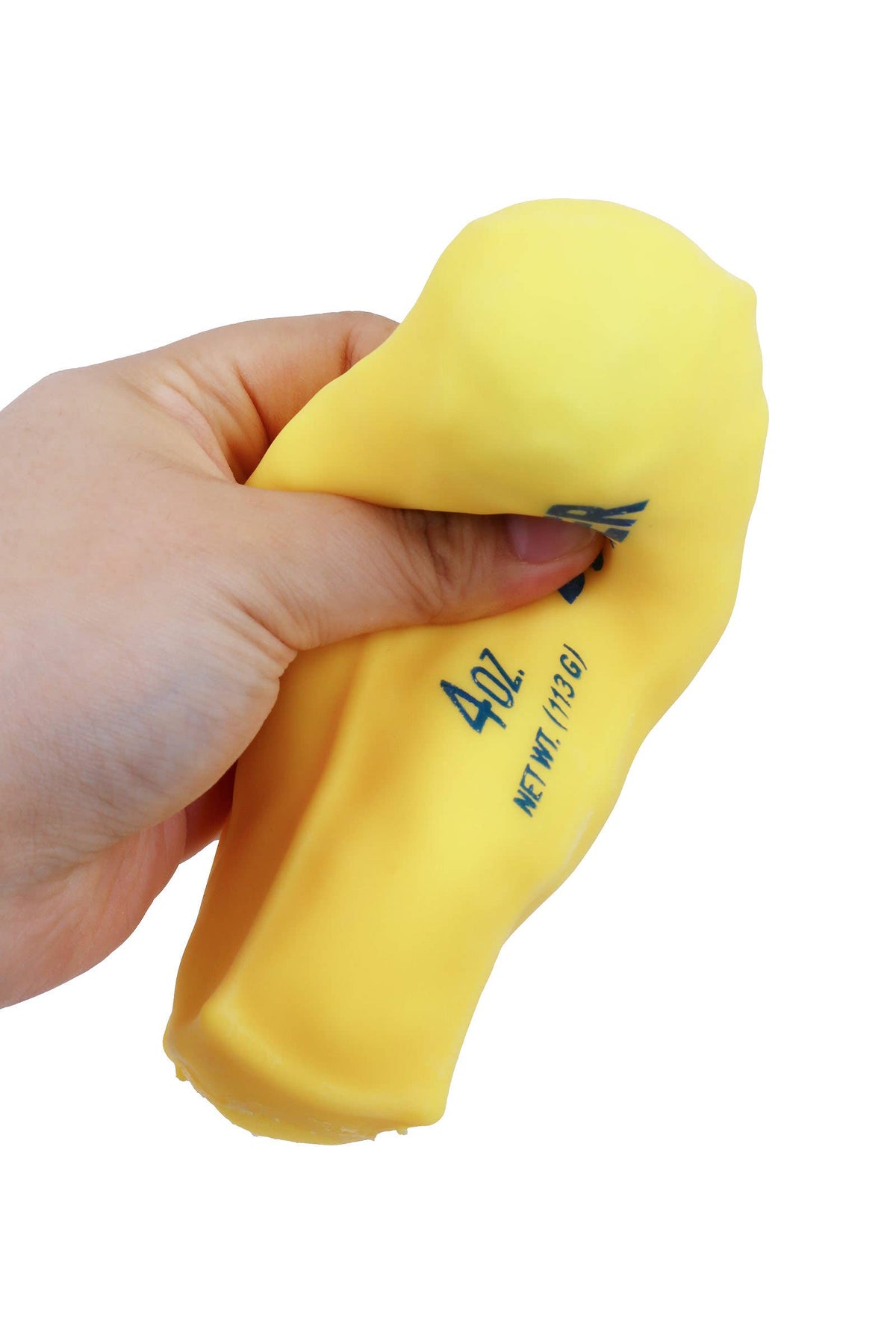 Yellow Butter Crunchy Bead Slime Filled TPR Squishy