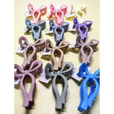 Matte Color Ribbon Shaped Hair Claw Clip