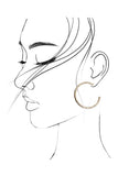 TRIO TEXTURED HOOP EARRINGS