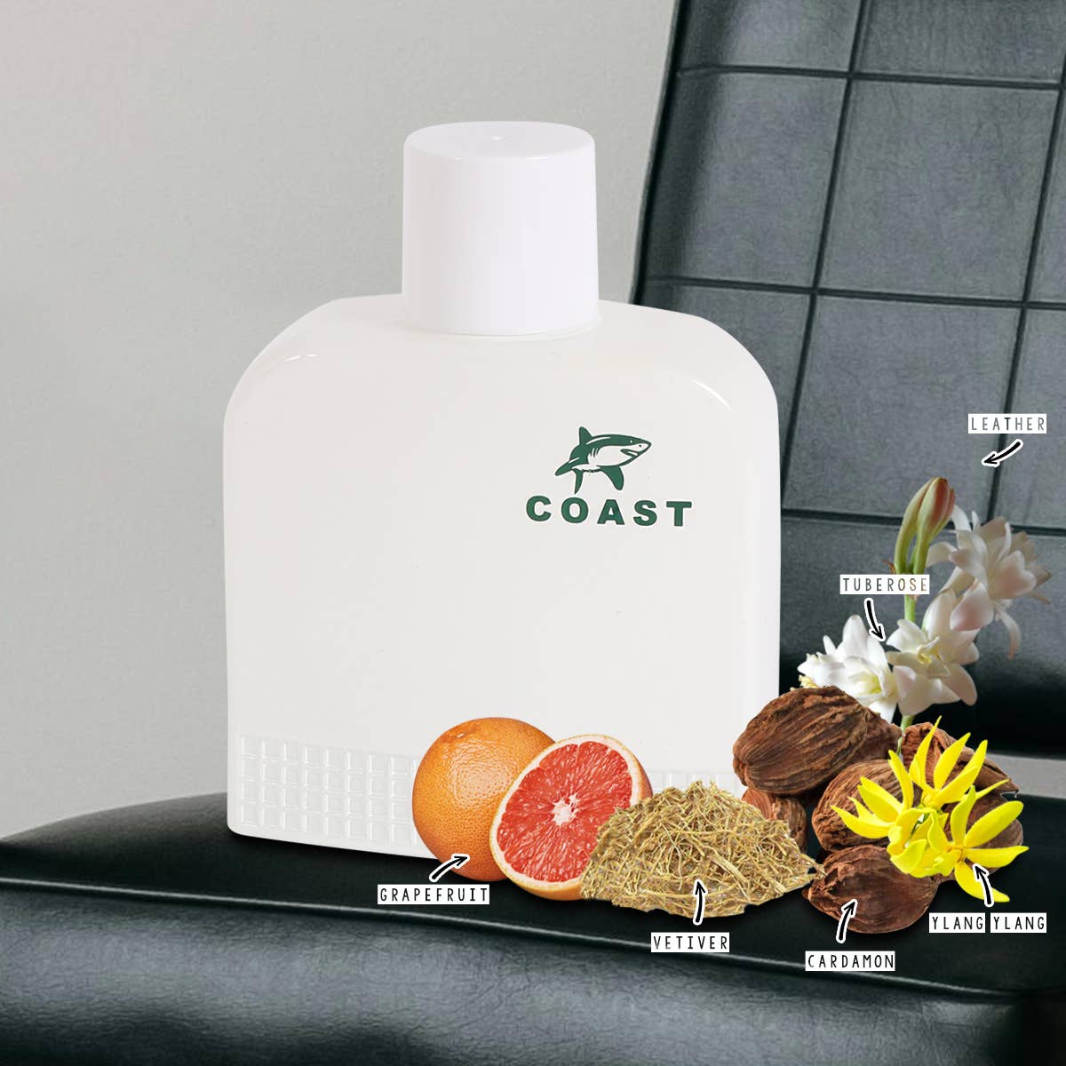Coast White Spray Cologne Eau de Toilette For Men