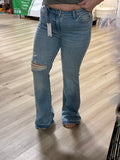 Judy blue bootcut raw hem jeans