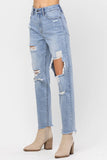 High Rise Vintage Cutout Straight jeans