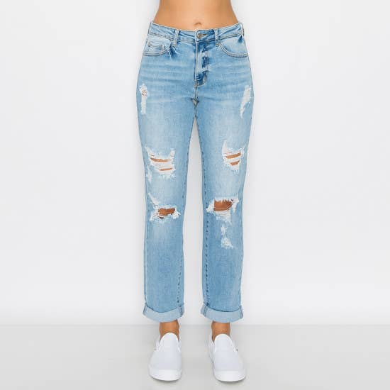 Courtney’s Cuff Boyfriend Jeans