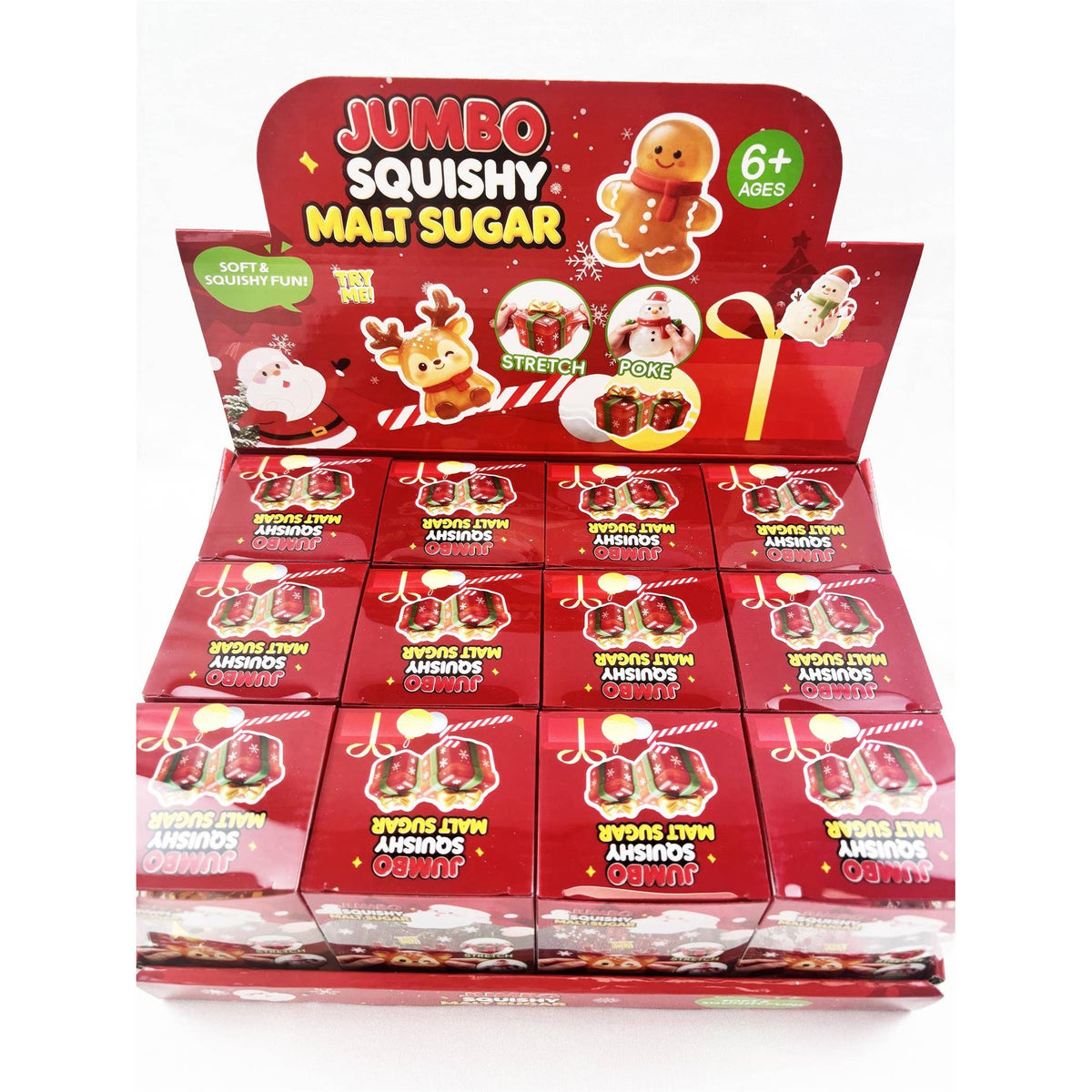 Christmas Glitter Character Squishy Toy