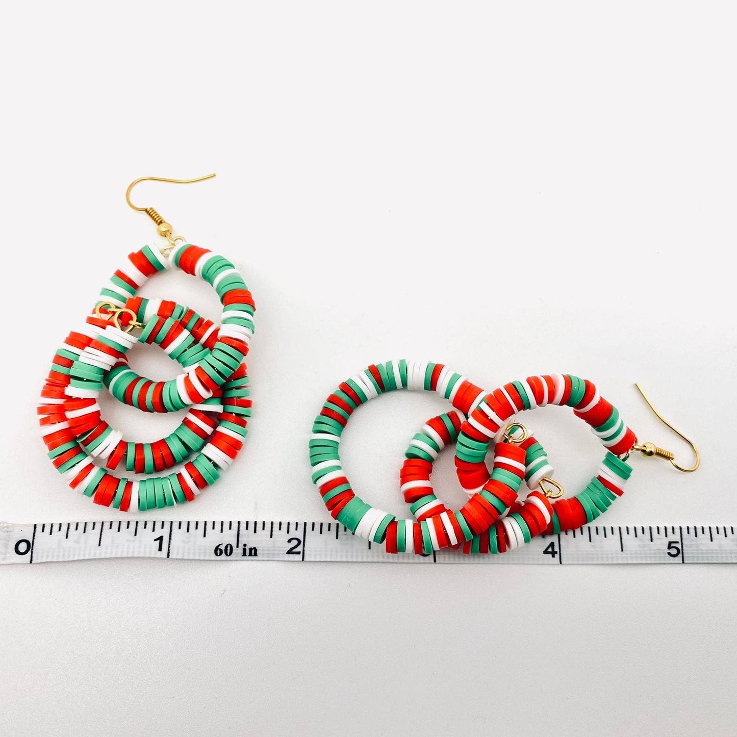 Christmas Jewelry 3-Colors Polymer Clay Pendant Earrings