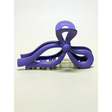Matte Color Ribbon Shaped Hair Claw Clip