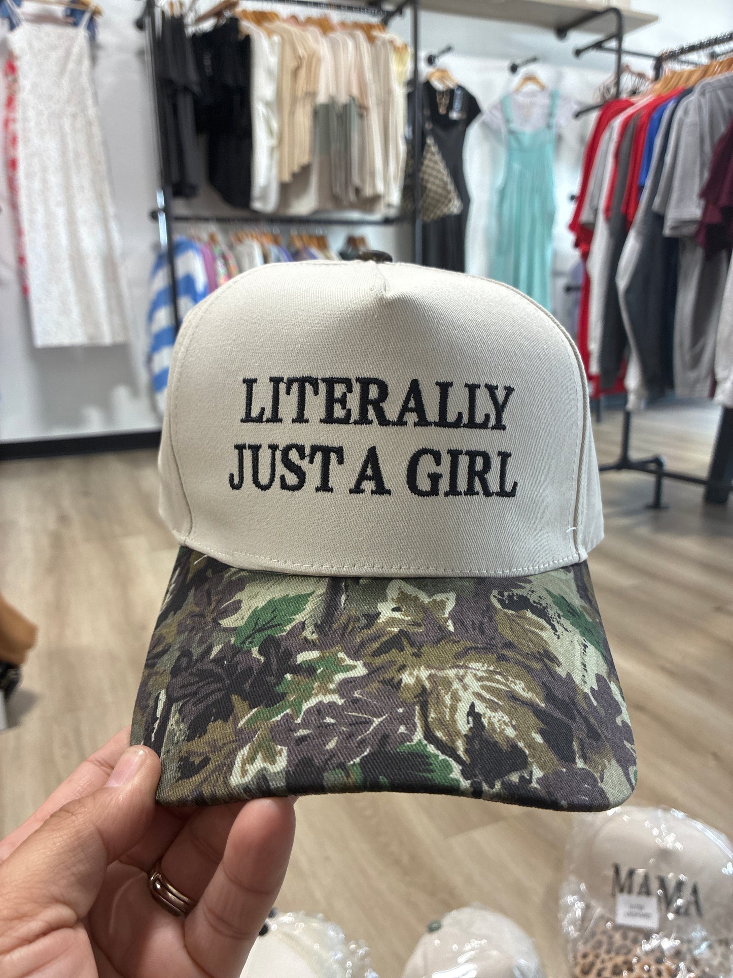 Literally just a girl Hat