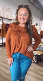 Ruffled up long sleeve top