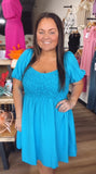 Take me to the beach smocked dress