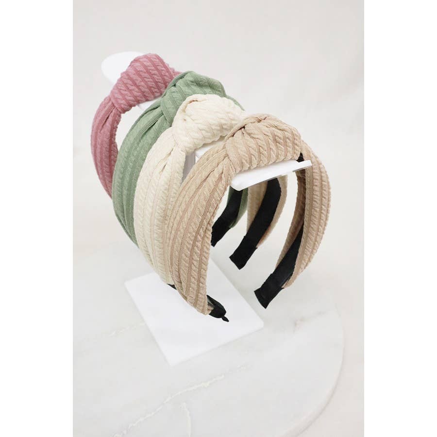 Ribbed Knotted Headbands
