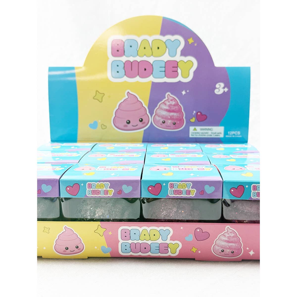 Maltose Fun Glittered Poop Shaped Squishy Toy
