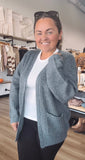 Women's Waffle Knit Open Front Sweater Cardigan