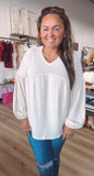 Belly’s babydoll balloon sleeve top