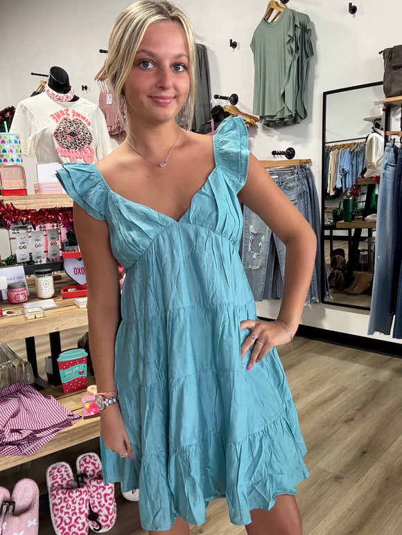 Sarah’s sweetheart dress-Teal