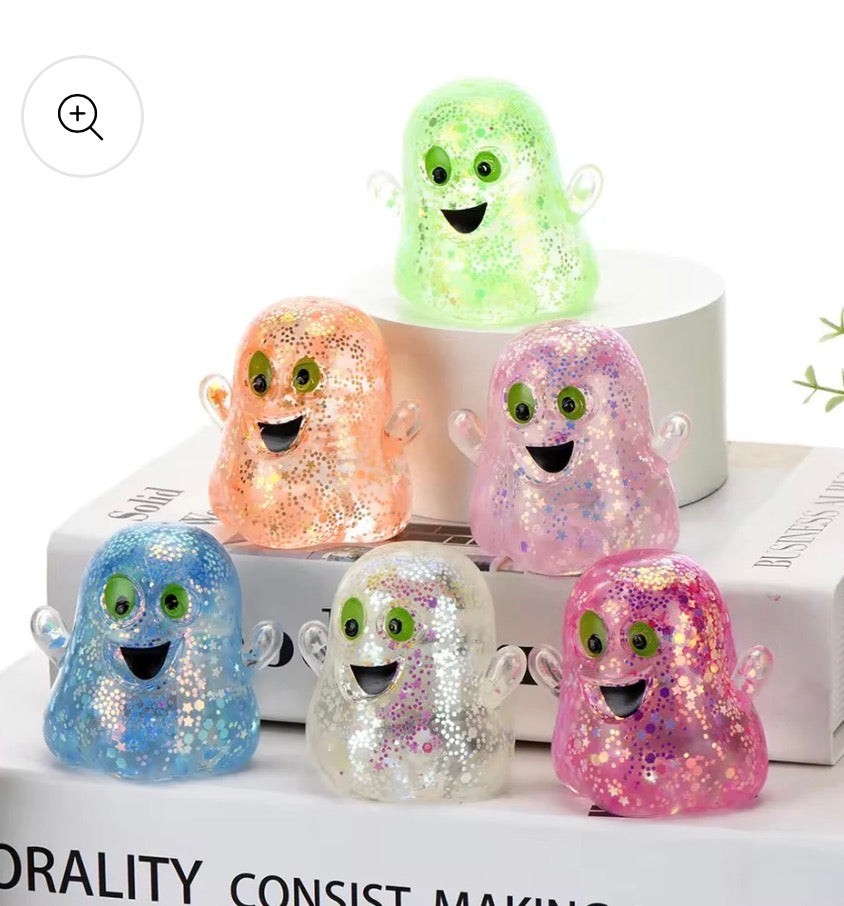 Glitter ghost squishes