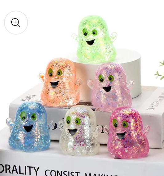 Glitter ghost squishes