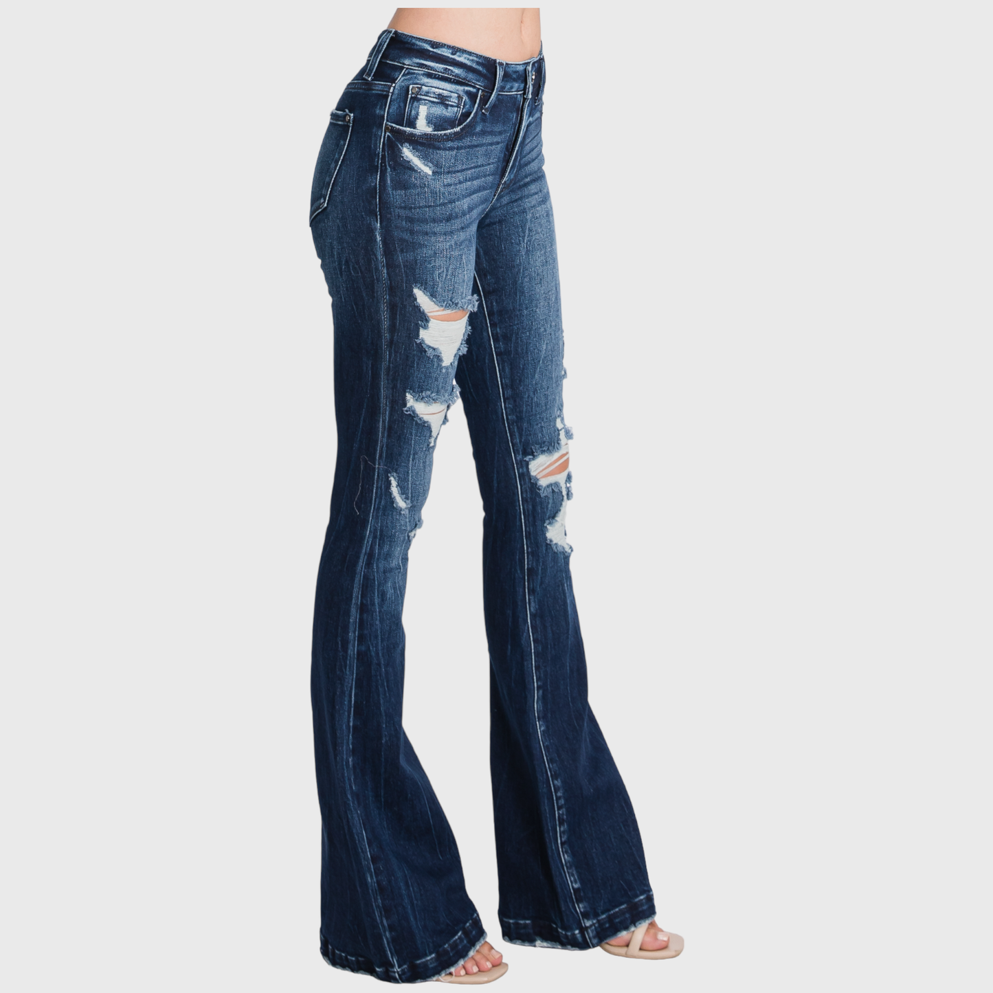 Tara’s trouser hem flare jeans