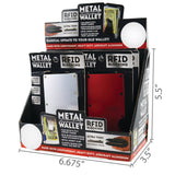 Metal RFID Blocking Wallet With Money Clip