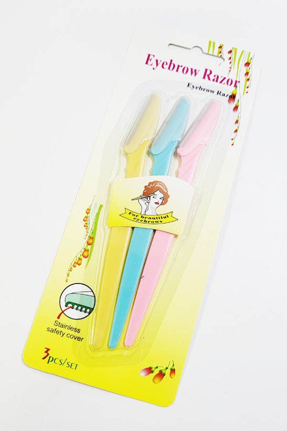 3 pcs Eyebrow Razor Set