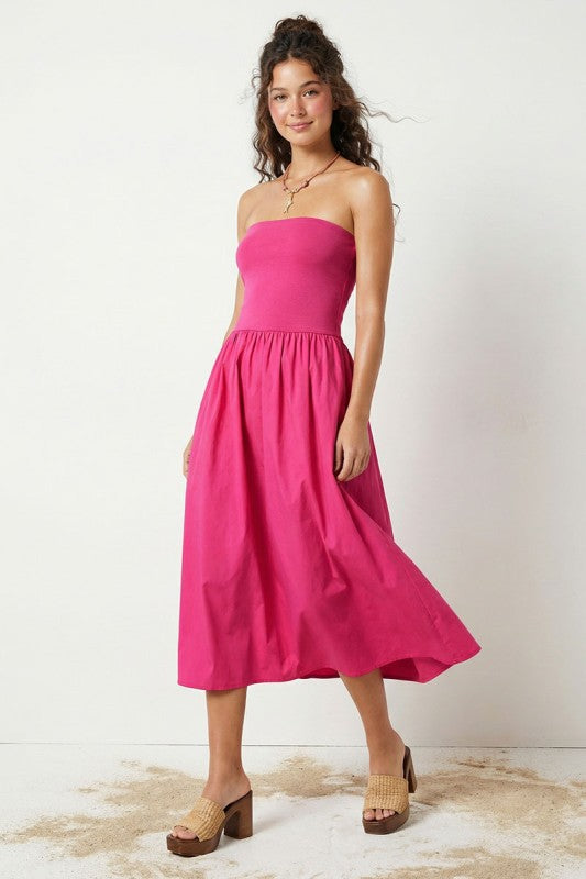 Totally tubular maxi dress￼